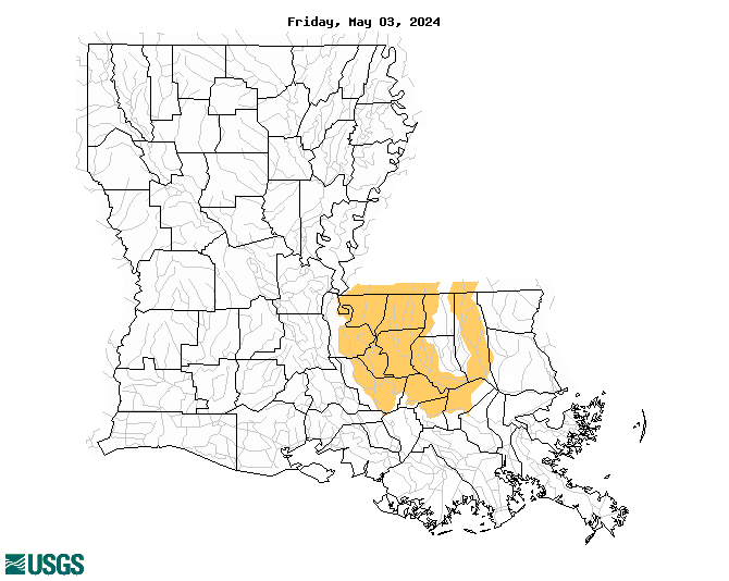 Louisiana Hydrologic Conditions image