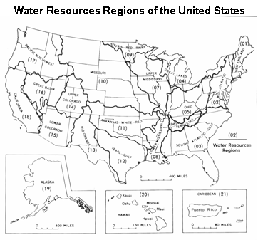 HUC 2 map