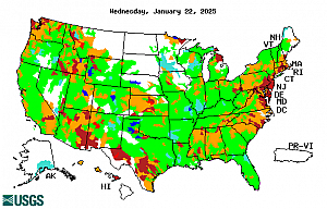 USGS WaterWatch -- Streamflow conditions