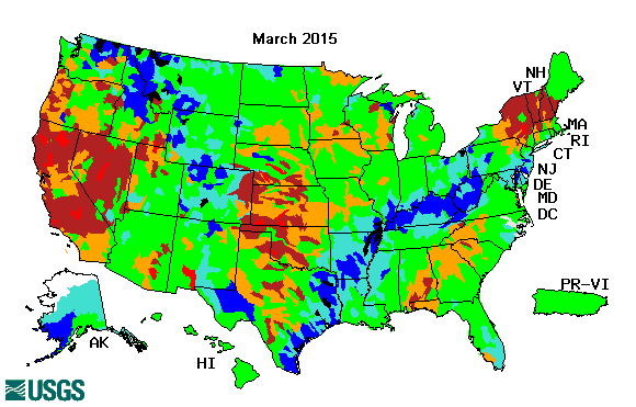 Usgs Waterwatch -- Streamflow Conditions