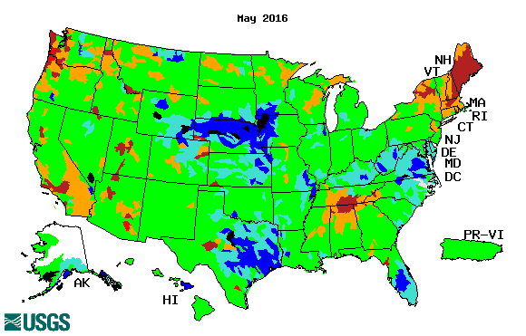 USGS WaterWatch -- Streamflow conditions