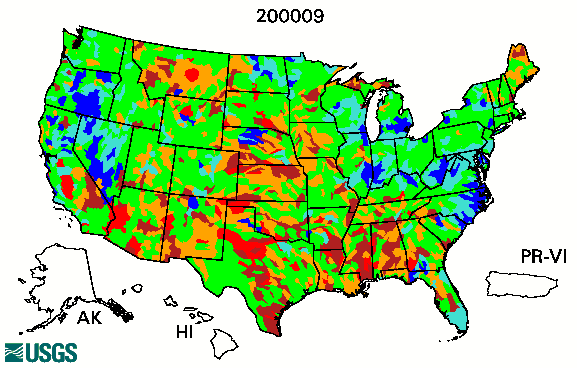 WaterWatch -- Maps and graphs of current water resources conditions