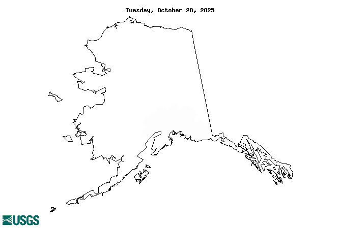 below normal 7-day average streamflow condition map