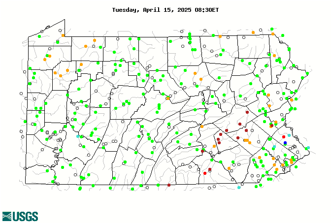 USGS WaterWatch -- Streamflow conditions