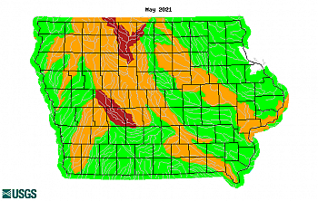 Streamflow map. Click for a large map