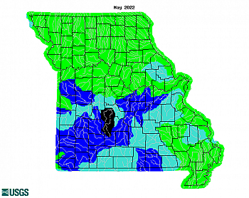 Streamflow map. Click for a large map