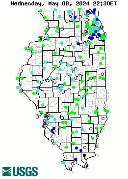 Percentile of StreamFlow for Indiana Rivers