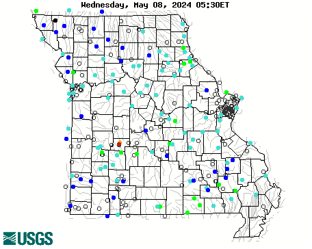 Percentile of StreamFlow for Indiana Rivers