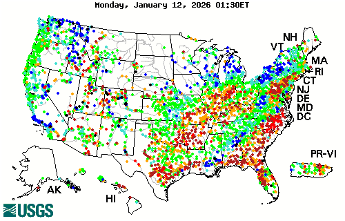 USGS Current Water Data For The Nation