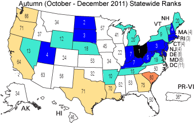 October-December statewide ranks