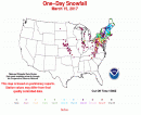 1-day snowfall