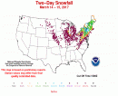 2-day snowfall