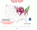 3-day snowfall